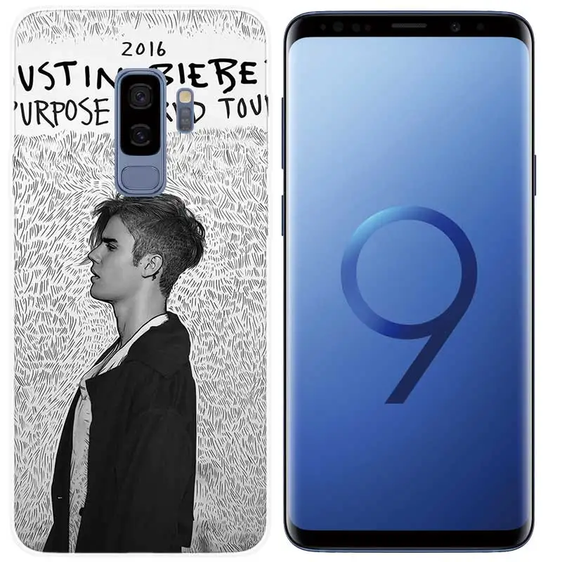 Fundas Silicone Phone Back Case For Samsung Galaxy S8 S9 S10 Plus lite Note 8 9 S6 S7 Edge S5 S4 Mini Cover justin bieber World