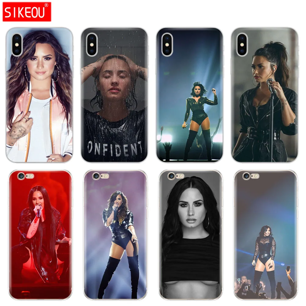Силиконовый чехол для телефона Iphone 6X8 7 6s 5 5s SE 2020 Plus 10 XR XS MAX 11 pro Case Singer Demi Lovato |