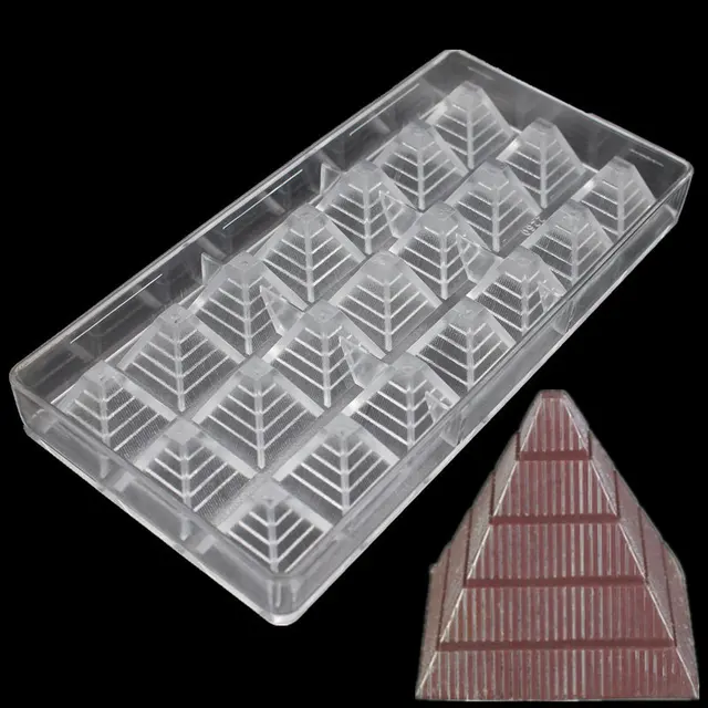 food grade pyramid shaped clear polycarbonate chocolate mold diy food grade pyramid shaped clear polycarbonate chocolate mold diy chocolate pc mold chocolate tools pastry tools