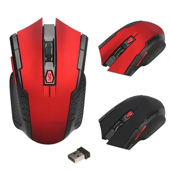 

2.4G Wireless 6 Buttons Adjustable 2400DPI Optical Game Mouse for Laptop PC UY8