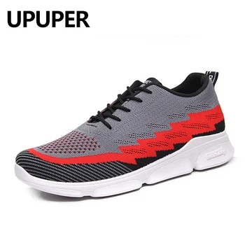 

UPUPER 2019 Breathable Mesh Men Casual Shoes Lac-up Men Shoes Lightweight Sports Walking Shoes Sneakers Tenis Zapatos Male