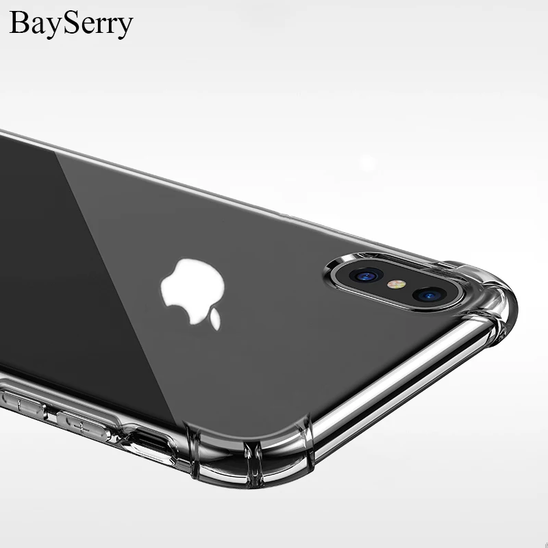 

Anti-knock Soft TPU Case for iPhone 7 Silicone Full Cover For iPhone X 6S 5 5S SE Transparent Full Cover For iPhone 7 8Plus Case