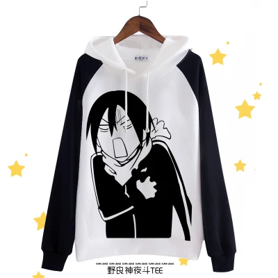 [Сток] аниме Noragami Yato Yukine печатных Косплей флис Толстовка S-XXL Зимний пуловер Топ Футболка унисекс