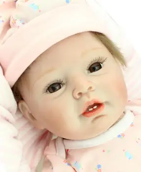 

55cm silicone reborn baby dolls with magnetic pacifier boneca reborn brinquedos meninas