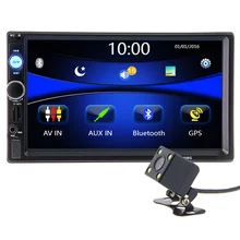 2 din autoradio Car Radio Multimedia Player GPS Navigation Bluetooth AUX MP4 MP5 Stereo Audio Auto Electronic steering-wheel