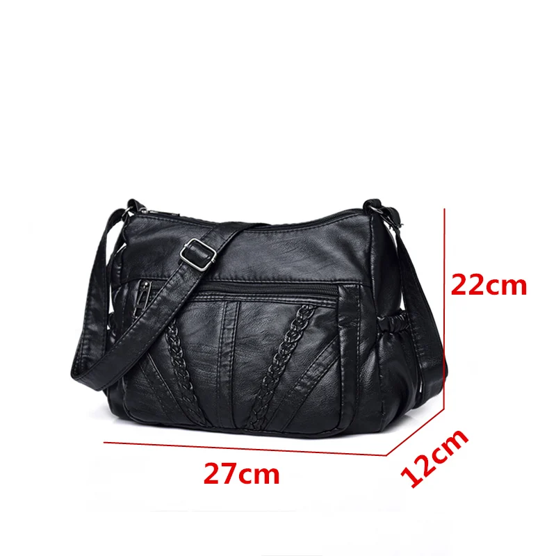 Ladies Bag Soft PU Leather Shoulder Bag Female Handbag Hobo Messenger Feminina Luxury Women Designer Bolsos Mujer Sac A Main