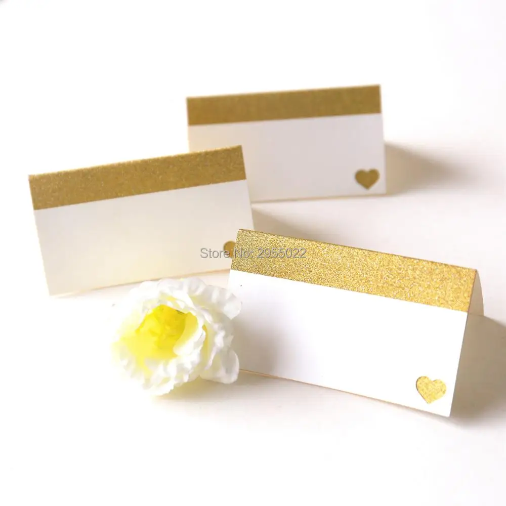 

Glitter gold wedding table numbers party Table number cards with heart, personalized two layers Table Decorations