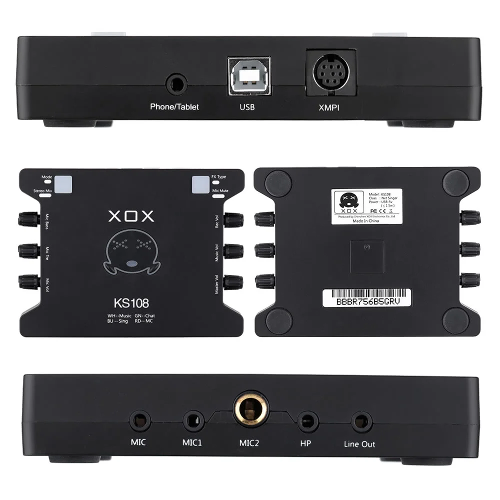 

Mini External USB Sound Card MIC Interface for PC Computer Laptop Mobile with Audio Adapter Converter