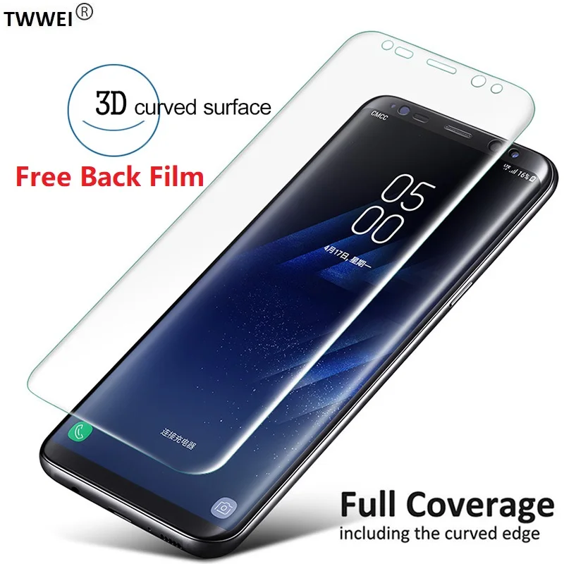 3D Защитная пленка для samsung Galaxy S9 S8 Plus S6 S7 Edge Note 9 8 S10e S10 Plus защитная пленка(не стекло