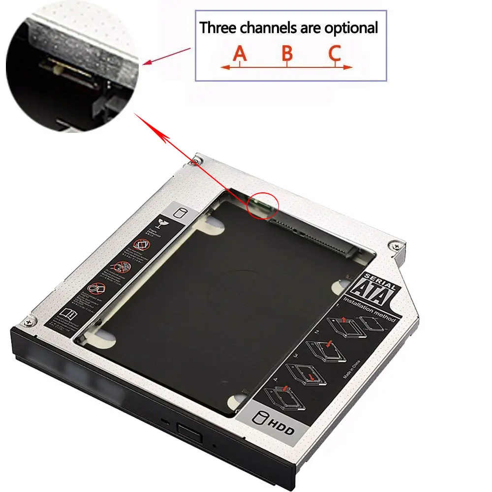 Ingelon SSD HDD Caddy 12 7mm Aluminum 2nd Hard Disk Drive Caddy Case Adapter For Universal 1 Ingelon SSD HDD Caddy 12 7mm Aluminum 2nd Hard Disk Drive Caddy Case Adapter For Universal 5