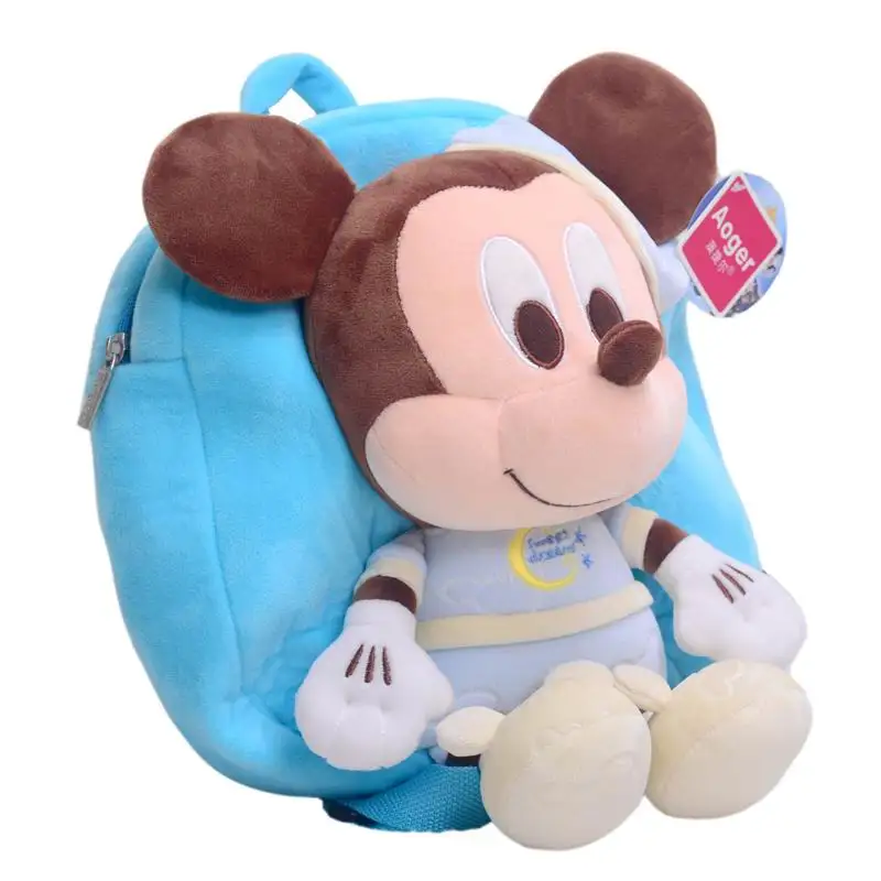 30 см Disney черные чехлы для мобильных телефонов с Микки и Минни плюшевые рюкзаки