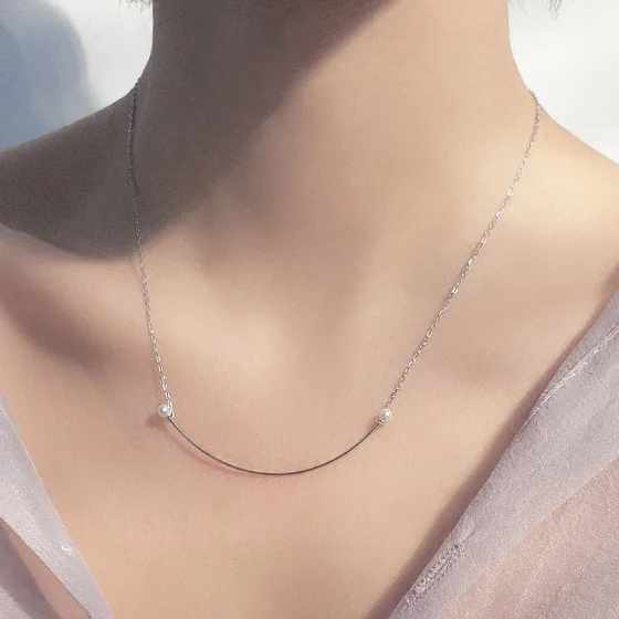 simple smile face necklace women women 100% 925 Sterling silver nacklace Jewellery Clavicle chain pendant charms gift