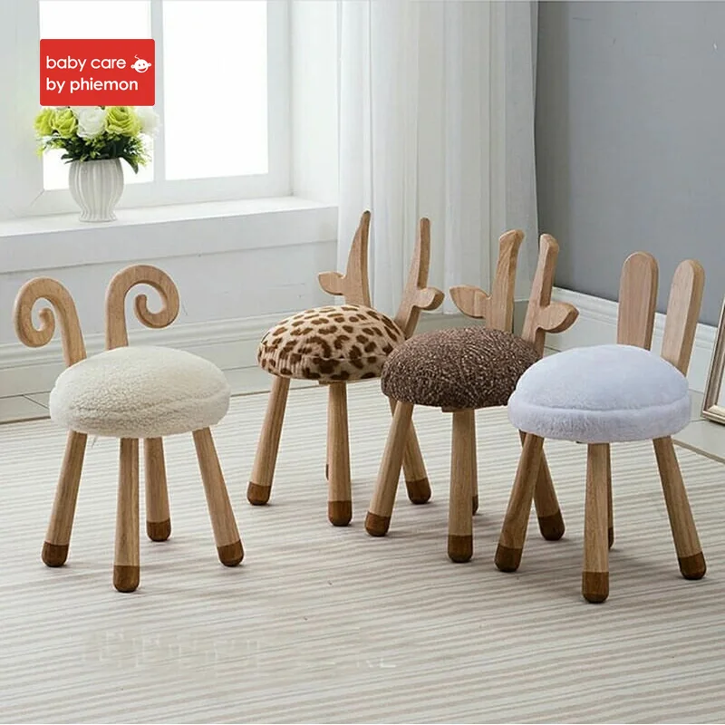 

Babycare Baby Chair Modern Design Soft Solid Wooden Seat Animal Design Kids Cute Lovely Child Kid Wood Chair Sofa Best Gifts