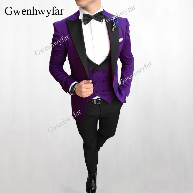 Gwenhwyfar костюм Homme Mariage Костюмы Блейзер мужские свадебные костюмы 11 цветов на заказ Модные мужские костюмы из 3 предметов