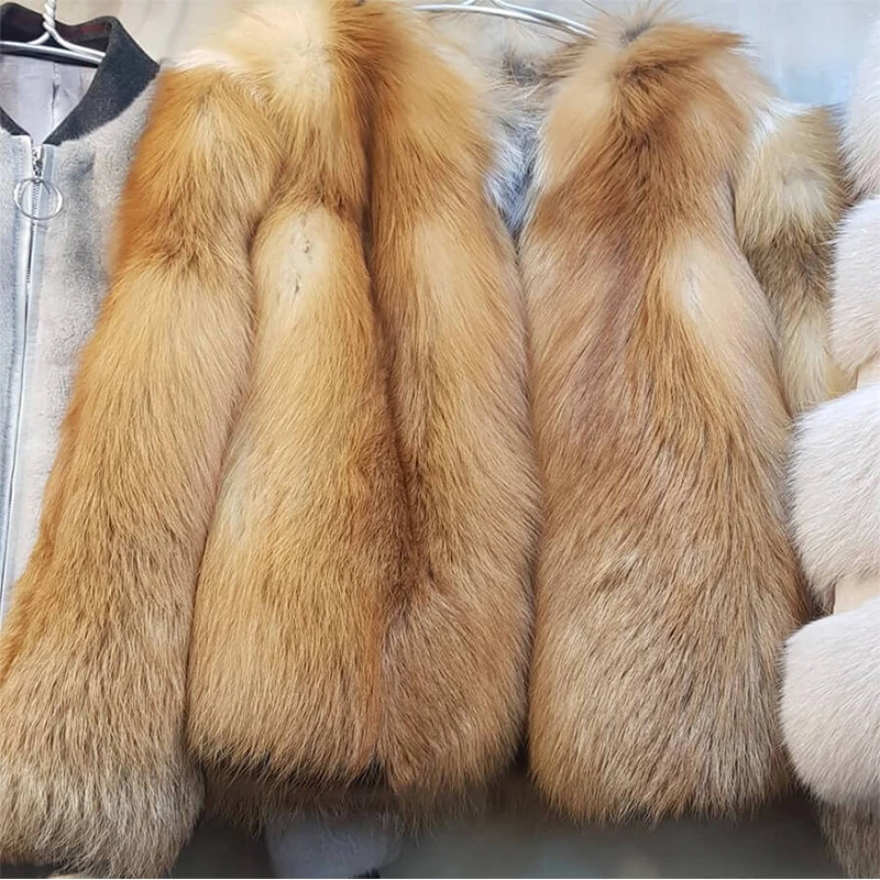 FURSARCAR/ Новое Женское зимнее пальто из натурального меха лисы, из натуральной черно-бурой лисицы, меховая одежда для женщин, утепленная теплая куртка