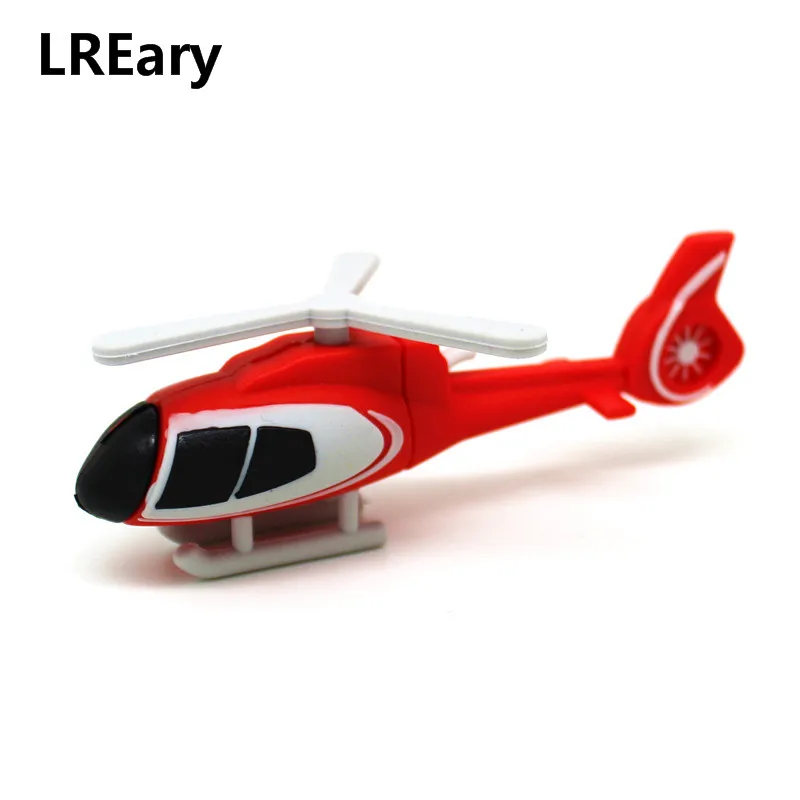 The new design U disk cartoon Helicopter model USB flash drive 4GB 8GB pen drive 16GB 32GB 64GB Pendrive aircraft memory stick