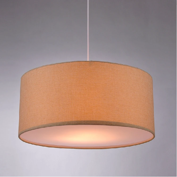 

Zhongshan factory direct round fabric Nordic IKEA Restaurant Bar Cafe chandelier bedroom lamp lighting