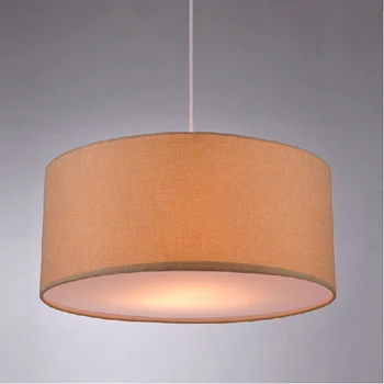 

Simple Fabric pendant light Lamparas Colgantes Nordic Hanging Light round art linen fabric pendant light dining room bedroom