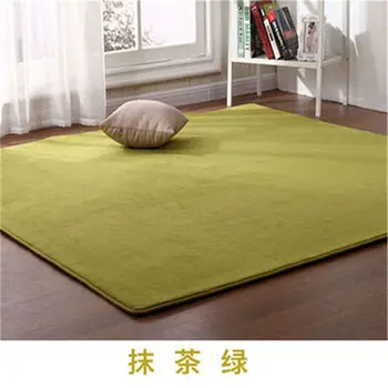 

Solid Color Carpet Living Room Tea Floor Coffee Table Floor Mat Bedroom Bedside Doormat Kitchen Rectangular Non Slip Cushions