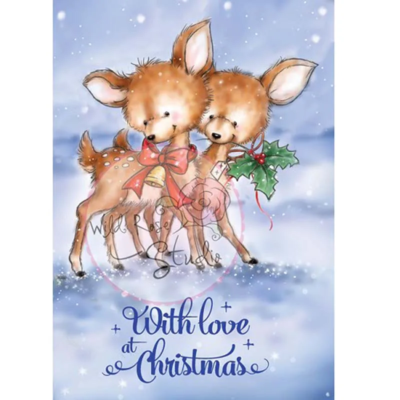 

2019 new Transparent Clear Silicone Stamp Set for DIY Scrapbooking/Photo Album Card Making Decorative Deer Christmas