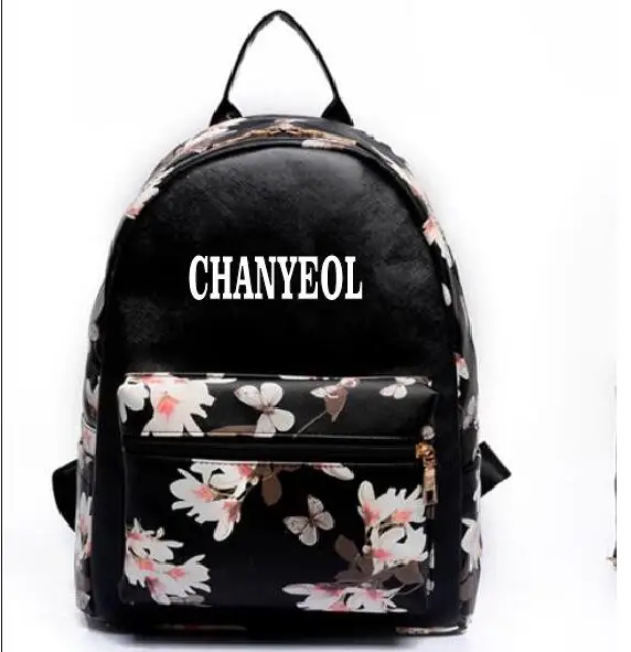 

kpop new Leisure pu backpack exo sehun The same paragraph Girls Mini models Korean version College Wind school bag