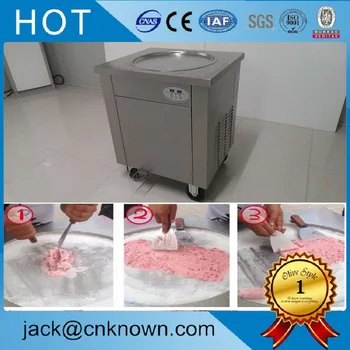 

Most popular 304 stainless steel easy to operate one pan fried ice cream machine