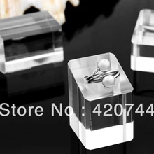 2 компл./лот кольца Ясный Акриловый Держатель для ювелирных изделий Дисплей стенд 2,2+ 1,8+ 1,", подставка для ювелирных украшений