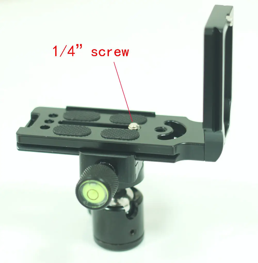 

Quick Release L Plate Bracket with ball head clamp kit for Camera DSLR tripod