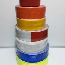 5 см Широкий самоклеящийся ПЭТ супер светоотражающий сигнальный защитный скотч 45 м/рулон