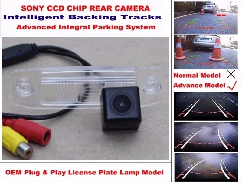 Car Intelligent Parking Tracks Camera For Chrysler Sebring 300C 2007~2014 HD Back up Reverse Camera Rear View Camera (4)