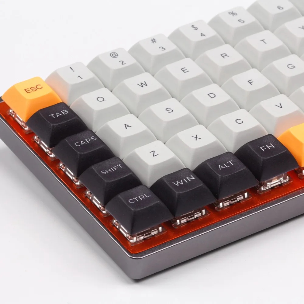 DSA keycap Dye-sub 59 клавиш для cherry mx switc 50% механическая клавиатура