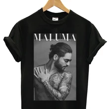 Летняя забавная футболка с напечатанным человеком женская футболка Maluma