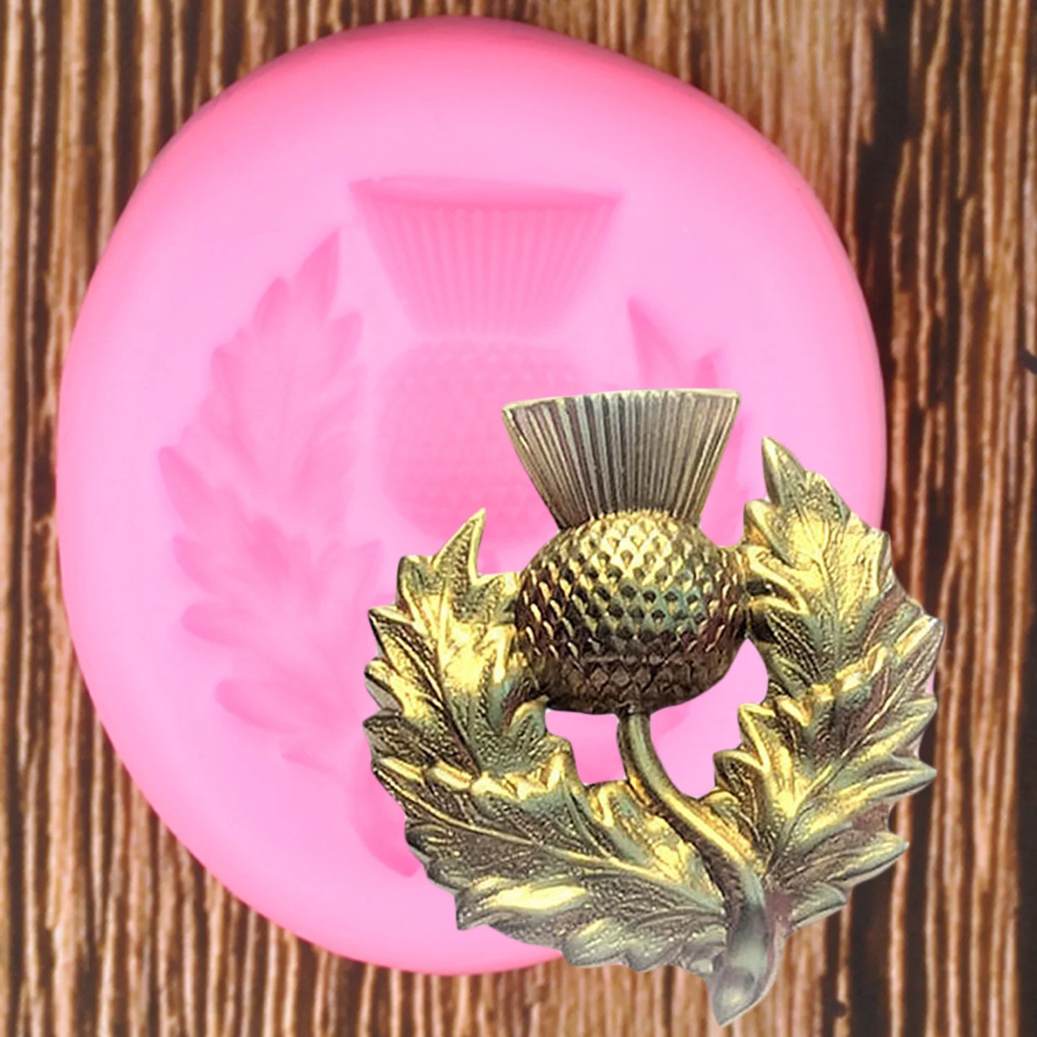 

3D Scottish Flower Silicone Mold Cupcake Topper DIY Party Cake Decorating Tools Fondant Chocolate Candy Gumpaste Molds