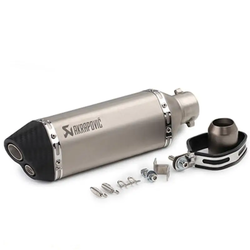 

Universal 51MM Motorcycle Motocross Scooter Akrapovic Exhaust Pipe Muffler for GSXR750 KTM390 CBR300R Z800 ER6N GSXR750 MT03