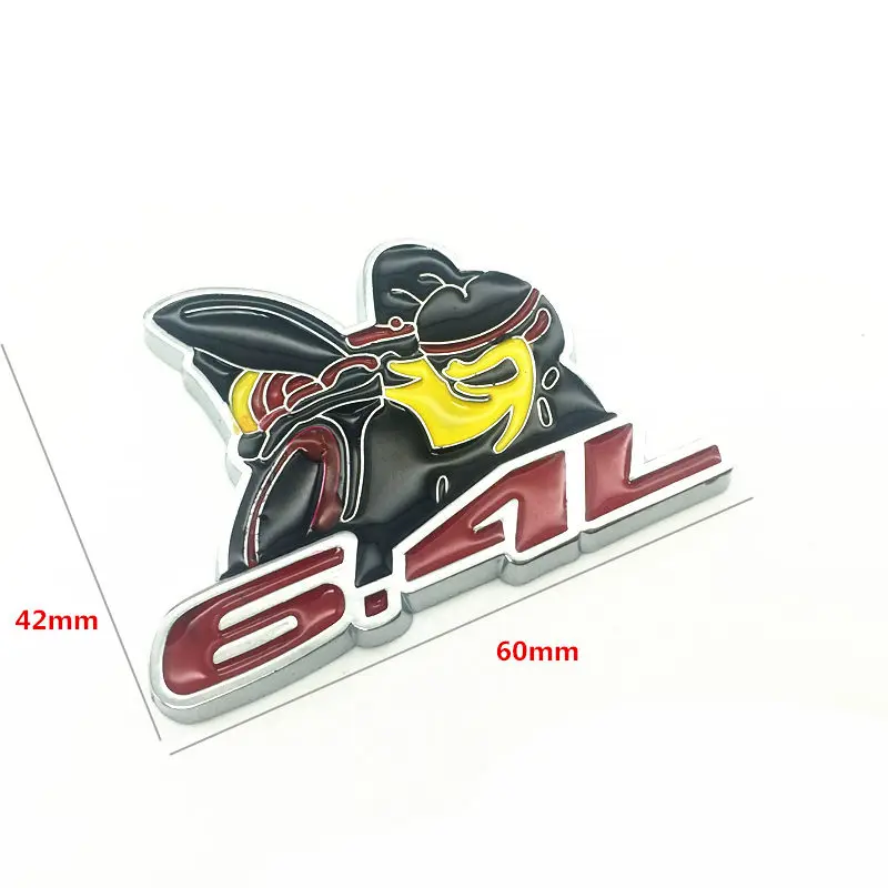 3D 6.4L scat pack Супер пчела хвост для багажника значок в виде крыла автомобиля для Dodge Зарядное устройство Challenger Dart Viper