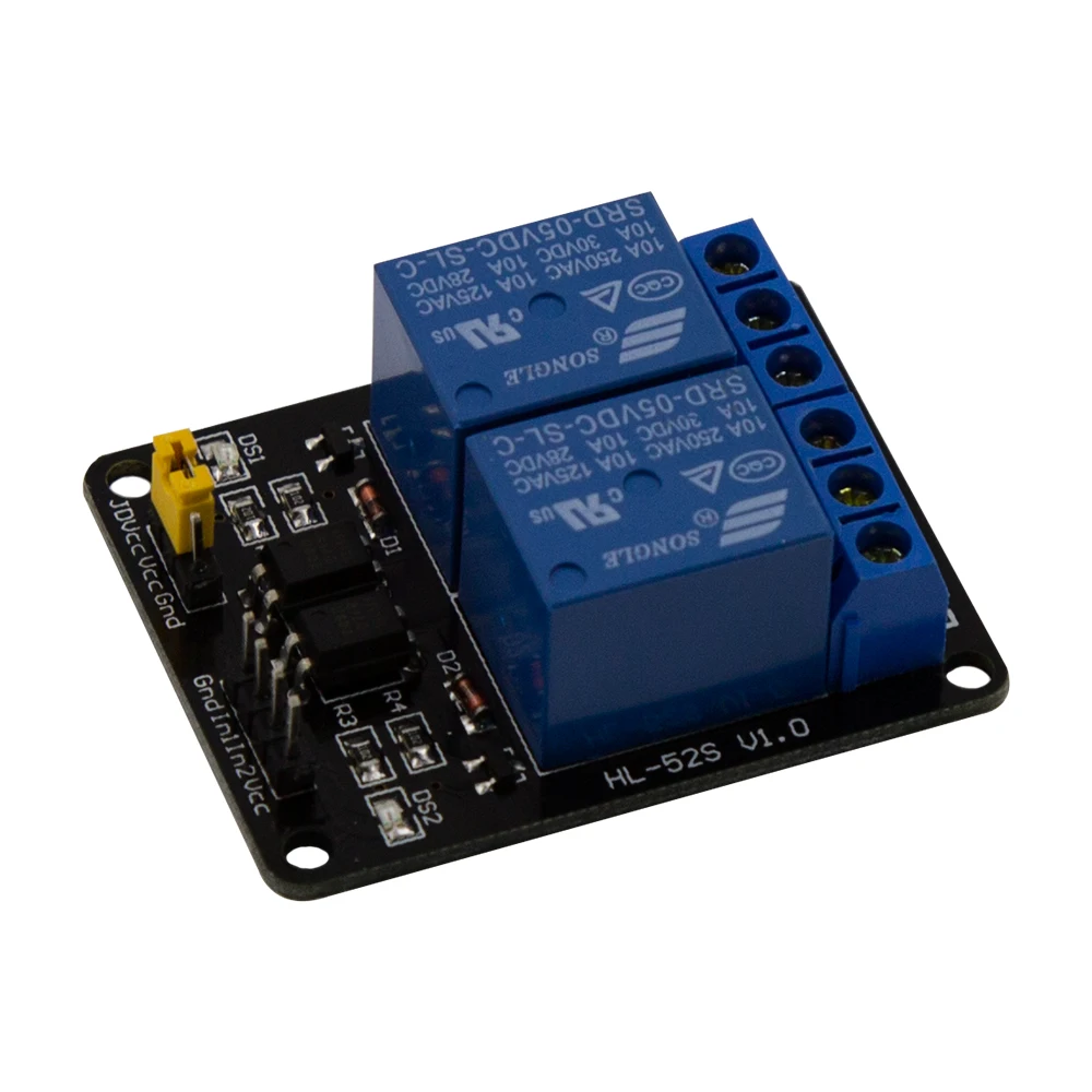 

1PCS 5V 2 Channel Relay Module Shield for Arduino ARM PIC AVR DSP Electronic