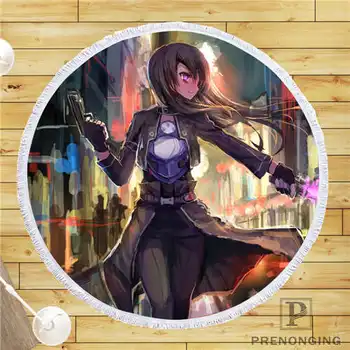 

Custom DIY Customized Microfiber Fabric sword-art-online-sao-@ Round Beach Blanket Towel Printed on Demand 150cm #19-01-28-1-14