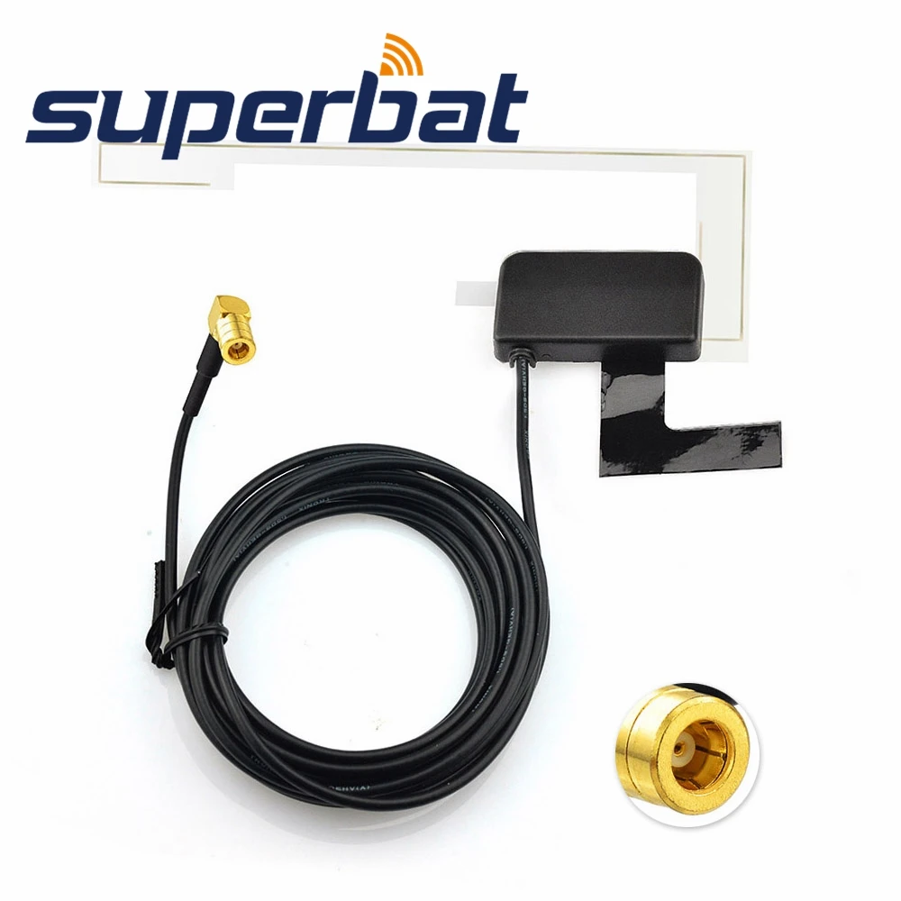 Superbat DAB/DAB+FM/AM Car Radios Amplified Aerial of Internal Glass
