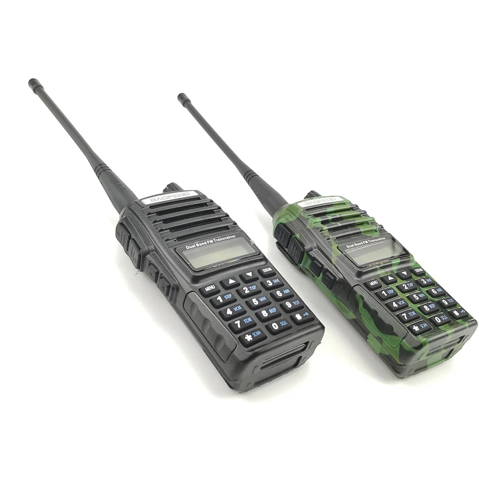 Baofeng UV-82 иди и болтай Walkie Talkie 8 Вт Dual PTT двухстороннее радио двухдиапазонный Портативный UV 82 трансивер UV82 Woki токи сертификатом от сертификационной радиостанций 50 км