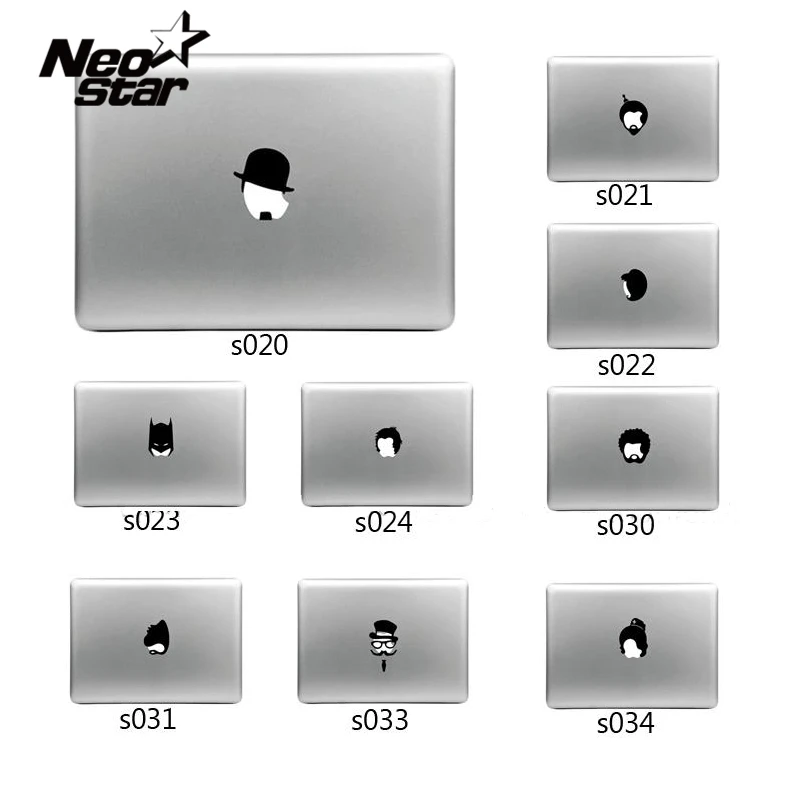

For Apple Macbook Laptop Decal Sticker Head Batman Vinyl For Mac Pro Air Retina 11" 13" 15" 17" Inch Skin Cover Funny Design New