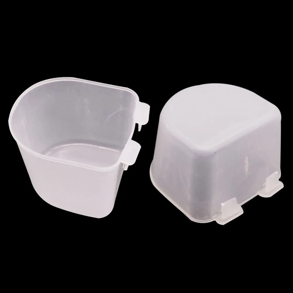 40 pcs Bird Cage Waterer Pigeon Drinking Cup 65 60 45mm Plastic Material font b Pet