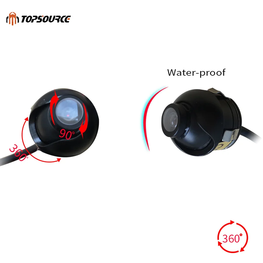 TOPSOURCE Waterproof Mini Wide Angle HD CCD Normal Image font b Car b font Rear View