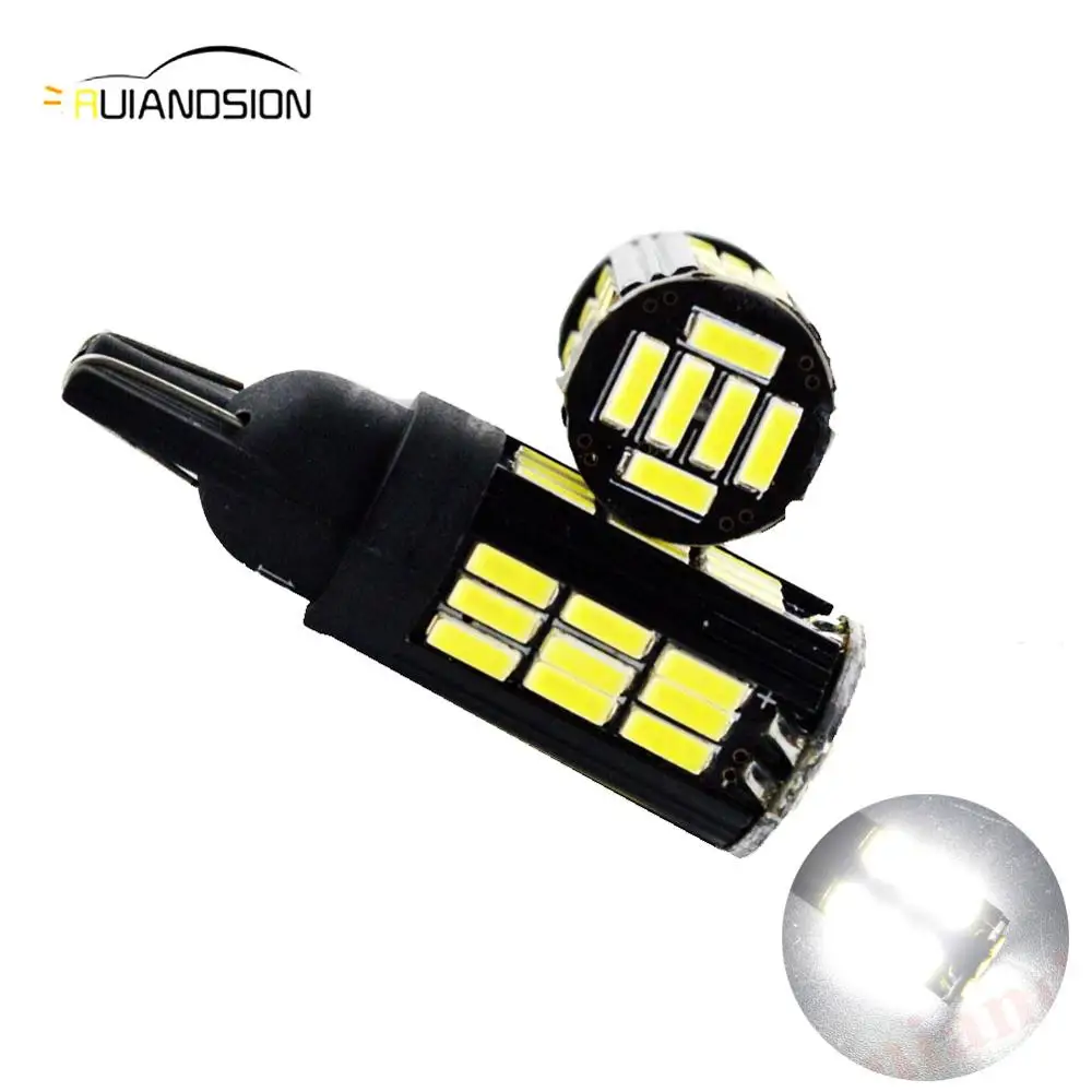 

2pcs T10 led 54smd 3014 SMD Car Bulb Car Auto LED T10 led 194 W5W Wedge Light Bulb Lamp t10 White light