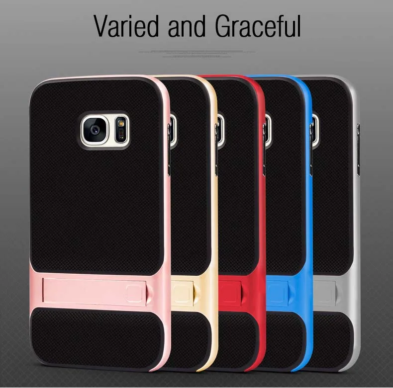 Híbrido para Samsung Capa de Silicone 360 de Proteção Brand Novidades Case Galaxy 3d Kickstand 5.1 Tpu pc Integral Samsungs7 Galaxys7 Funda s7 10 tpu pc 360 de protecao integral samsungs7 galaxys7 funda 010