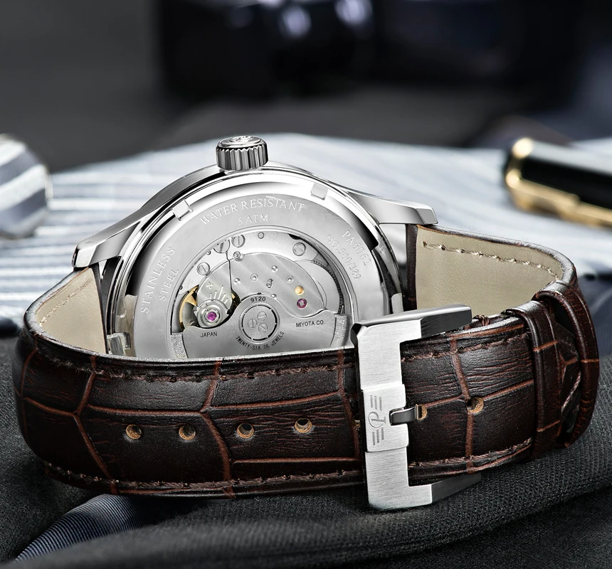 شحن مجاني Parnis 42 مللي متر التلقائي ووتش القمر المرحلة بلوغ السلطة ووتش الرجال الفاخرة العلامة التجارية أعلى ميوتا الميكانيكية اللفاف ووتش شحن مجاني Parnis 42 مللي متر التلقائي ووتش القمر المرحلة بلوغ السلطة ووتش الرجال الفاخرة العلامة التجارية أعلى ميوتا الميكانيكية اللفاف ووتش