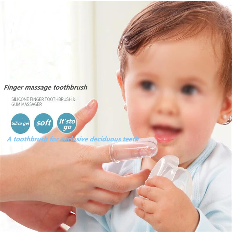 

Oral care baby silicone finger set Clean toothbrush baby newborn milk toothbrush