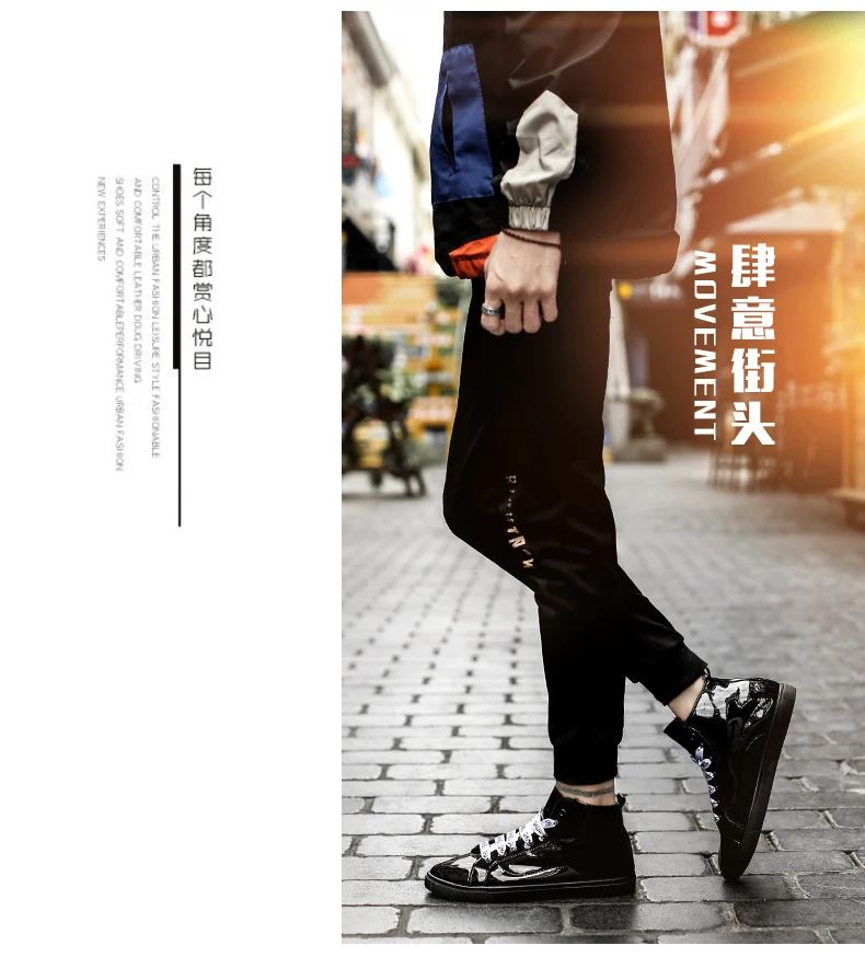 DESERT RAM Brand Boots Men Glittering Leather Shoes Street Style Canvas Bot Fashion Sneakers Waterproof Male Casual Ankle Boot (13)