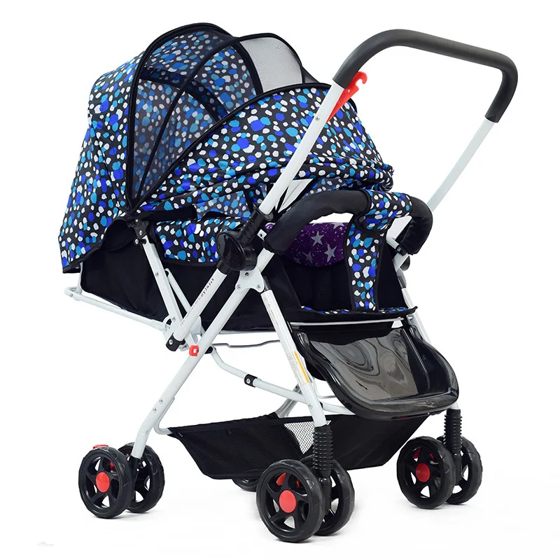

New baby strollers can folding can sit can lie baby trolley summer and winter