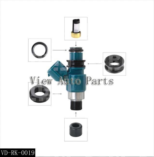 

50 sets For TOYOTA LEXUS SUBARU Fuel Injector Repair & Service Kits Including Filter Seals O-Rings Plastic parts VD-RK-0019