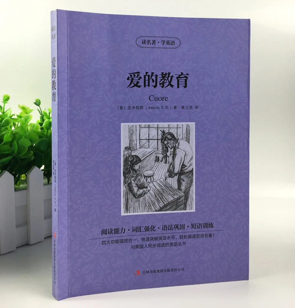 World famous literary book love education / Bilingual Chinese & English Fiction Book for Adult Learn chinese character 226 Page chinese fiction book charlotte s web children international award fiction books for children and adult